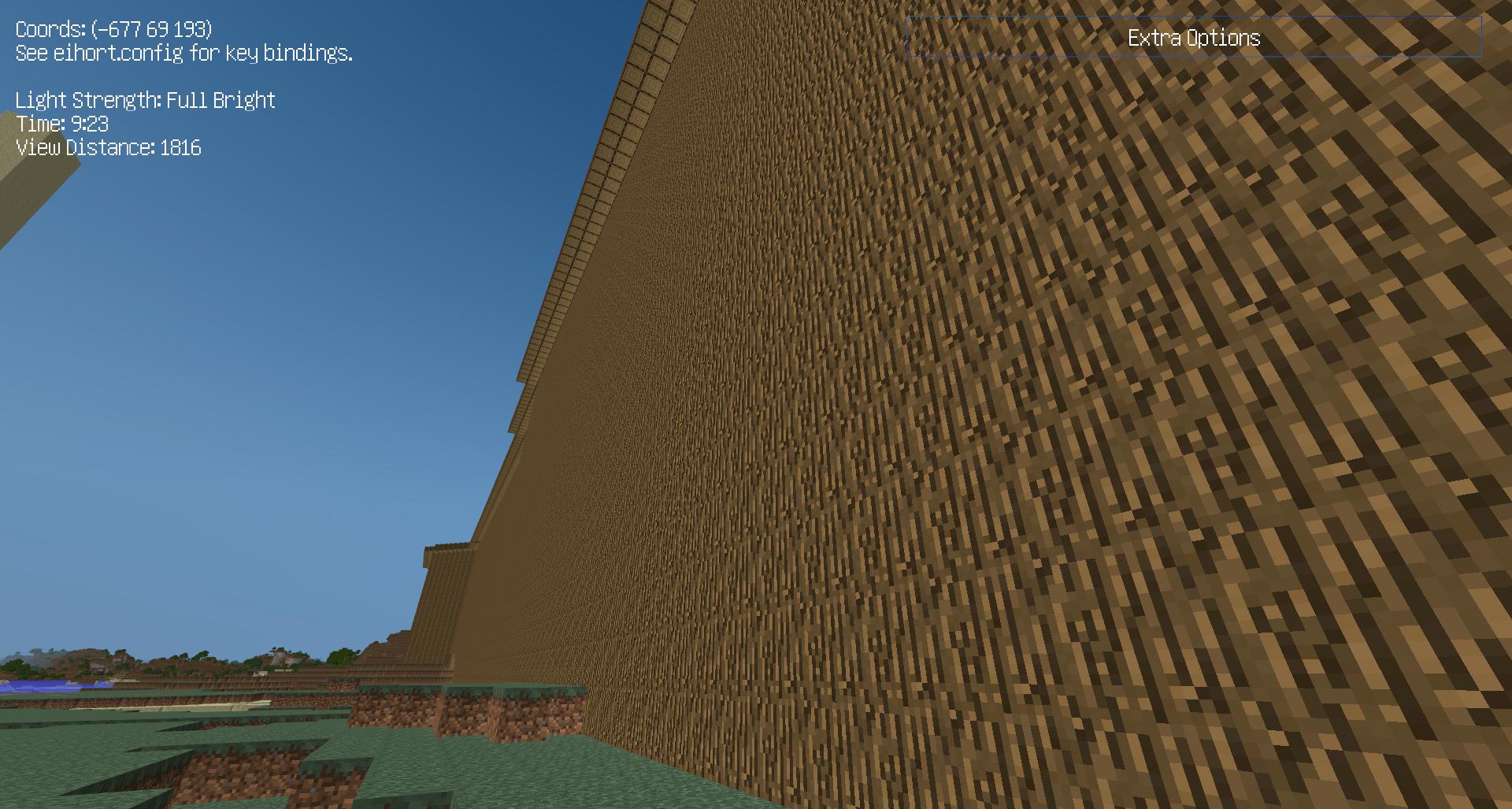 Un mur en bois, mais pas l'original(*)... un mur en bois